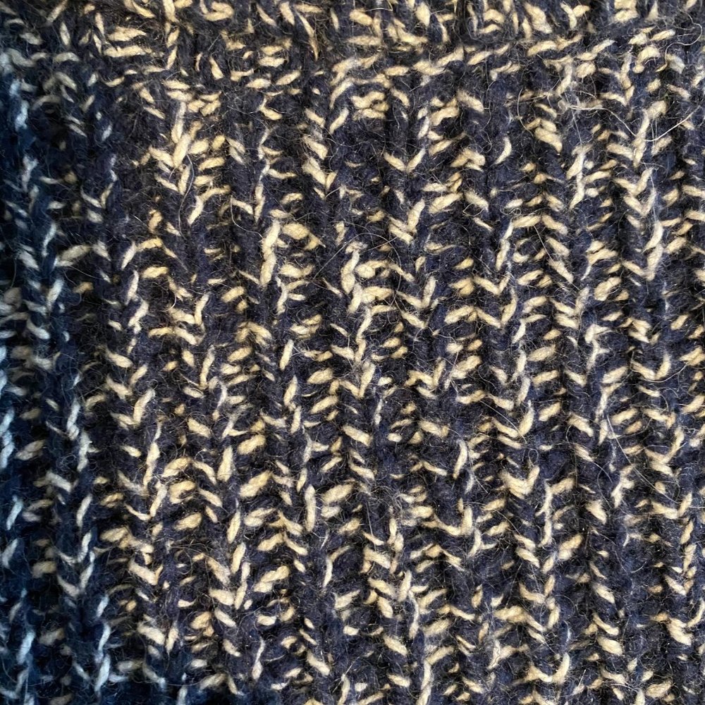H&M | Navy turtle neck tunic sweater SZ L - Picture 4 of 6